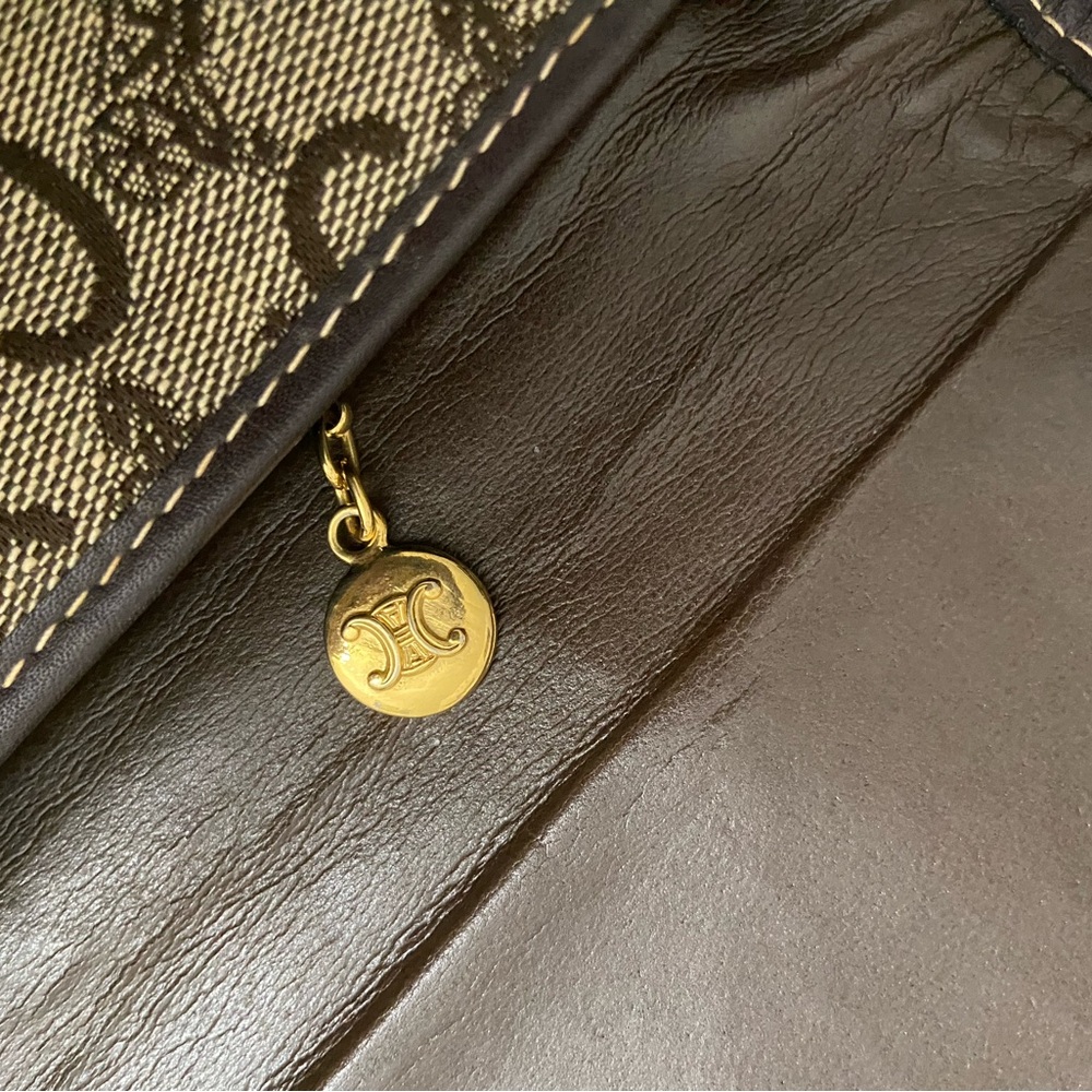 Celine Monogram Clutch in Brown and Black - Picture 7 of 12